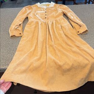 Simple Retro corduroy Dress